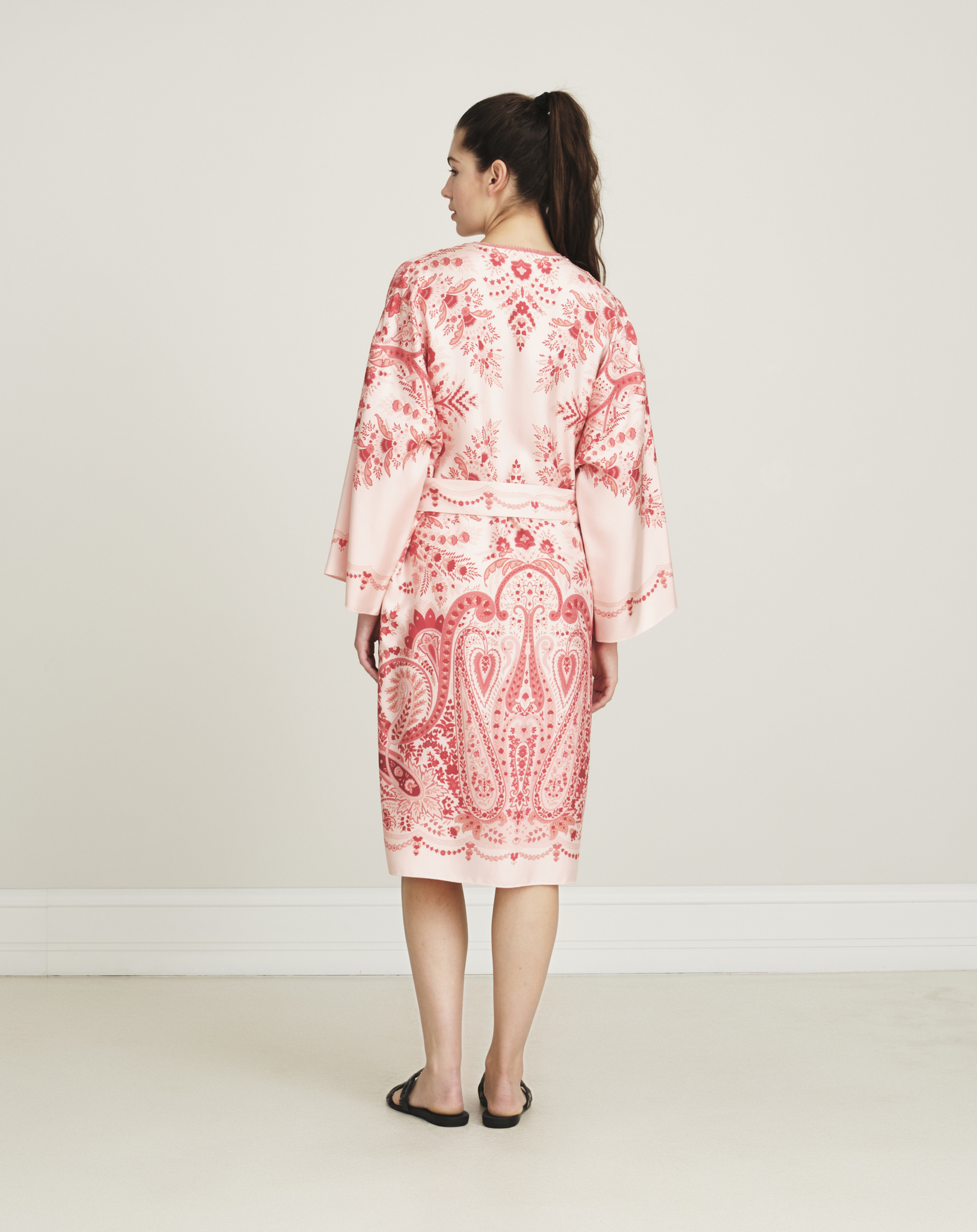 Etro - Paisley Printed Silk Kimono S